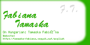 fabiana tamaska business card